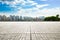 Chongqing square road and city skyline in summer