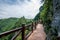 Chongqing Yunyang Longtan National Geopark Canyon Plank Road