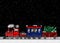 Choo Choo Train Carrying Christmas Trees - Graphic