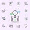Choose Arrow colored icon. business icons universal set for web and mobile