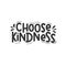 Choose kindness inspirational design quote. Typography kindness concept for prints, textile, cards, baby shower etc