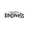 Choose Kindness inspirational quote. Kind typography motivational card or poster with lettering