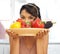 Choose organic for a healthy lifestyle. Portrait of a young woman holding a bowl full of fresh produce.