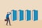 Choosing choices, make decision for career opportunity, alternative pathway, decide for new job or select important chance, right
