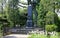 Chopin Monument-obelisk, in the park at the birth place of Frederic Chopin, Zelazowa Wola, Poland