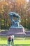 Chopin Statue, Polish composer and virtuoso pianistin, Royal Baths Park, Warsaw, Poland