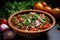 chopped tomatoes, onions, and cilantro in a bowl