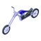 Chopper lifestyle icon isometric vector. Biking engine