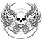 Chopper skull tattoo insignia tattoo tshirt