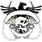 Chopper skull tattoo insignia tattoo tshirt5