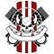 Chopper skull tattoo insignia tattoo tshirt6