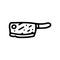 chopping knife line vector doodle simple icon