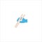 Chopstick icon flat vector logo design trendy