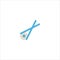 Chopstick icon flat vector logo design trendy