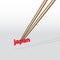 Chopsticks grabbing Japan word