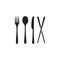 Chopsticks spoon fork knife icon