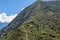 Choquequirao ancient archaeological complex that towers above the Apurimac River canyon and rests atop a flattened hill