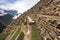 Choquequirao Inca ruins in Peru terraced fields