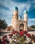 Chor Minor or Madrasah of Khalif Niyaz-kul. Bukhara, Uzbekistan