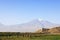 Chor Virap monastery in front of mount Ararat, Ararat province, Armenia