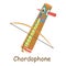 Chordophone icon, isometric 3d style