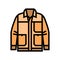 chore outerwear male color icon vector illustration