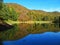 Choret lake in Hyrcanian forests of Iran during Autumn