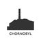 Chornobyl nuclear power plant ecology catastrophe vector