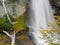 Chorrillo del Salto waterfall at the beginning of autumn, Los Glaciers National Park, El Chalten, Argentina.