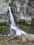 Chorrillo del Salto waterfall at the beginning of autumn, Los Glaciers National Park, El Chalten, Argentina. Patagonia