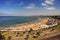 Chorrillos Peru-aerial view of beach-agua dulc dock in the Pacific Ocean