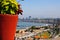 Chorrillos Peru-aerial view of beach-agua dulce-with artisanal boats