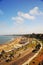 Chorrillos Peru-aerial view of beach-agua dulce dock in the Pacific Ocean