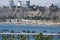 Chorrillos Peru panoramic view of cliff the coast of the Pacific Ocean with its beaches and fishing piers luxury buildings