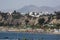 Chorrillos Peru view of the city from the Pacific Ocean with yachts and luxurious buildings