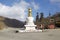 Chorten at the Pele Le pass, Bhutan