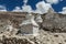 Chortens Tibetan Buddhism stupas in Himalayas