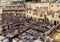 The Chouara Tannery, the largest and one of the oldest in Fes, Morocco.