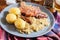 Choucroute garnie. Alsatian sauerkraut