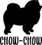 Chow-chow silhouette real word