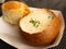 Chowder Bread Bowl on Table