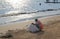 Chowpatty beach rubbish cleaner Mumbai India