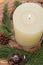 Chrismas decoration candle plate