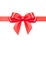 Chrismas Gift wrapping card with red ribbon