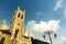 Christ church shimla shot against a cloudy sky during morning