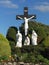 Christ on the cross crucifix statue knock Marian shrine county mayo republic of Ireland