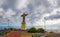 The Christ the King statue, a catholic monument on Madeira island, Portugal