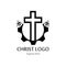 Christ logo template design , creative simple