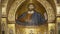 The Christ Pantokrator. Cathedral-Basilica of Monreale, is a Roman Catholic church in Monreale, Sicily, southern Italy. Ken burns