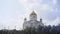 Christ the Saviour cathedral view shot from a motor boat